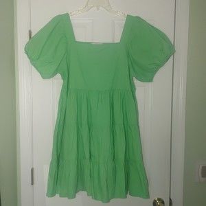 Tiered Puff Sleeve Peasant Dress Size 3X Cotton Golden Globe NEW